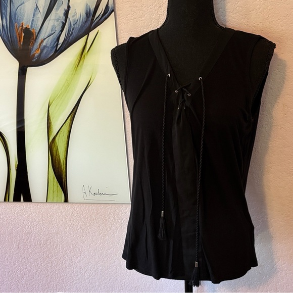 WHBM women’s black shirt size medium - Picture 1 of 5